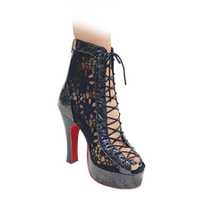 Load image into Gallery viewer, Godiva Chic
1″ Platform RedSole 4″Heel